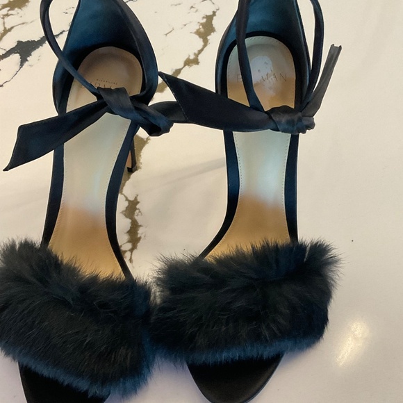 Alexandre Birman sandals, size 10B ,black, clarita fur - Picture 3 of 6